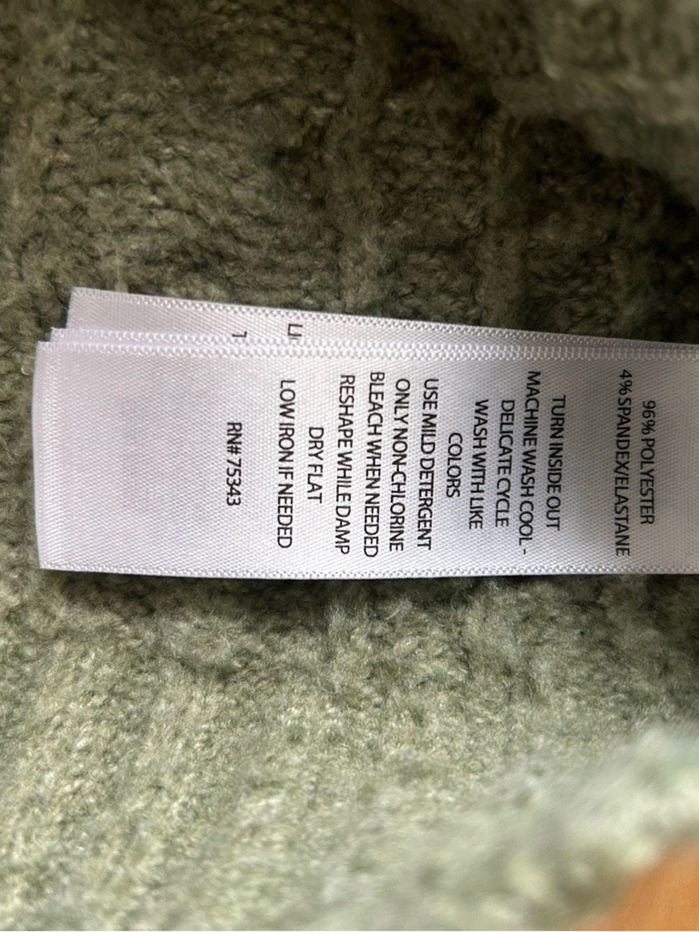 Ruby moon sage green cable knit button-up cardigan - Picture 4 of 4